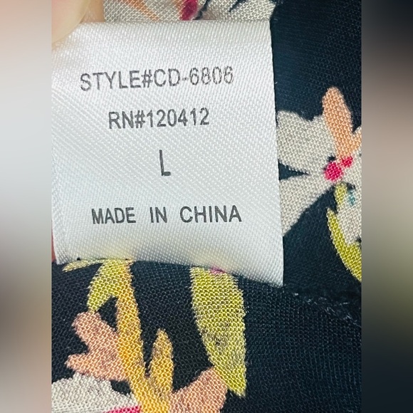 COTTON CANDY FLORAL PRINT DRESS SIZE L GREAT CONDITION - Picture 2 of 14